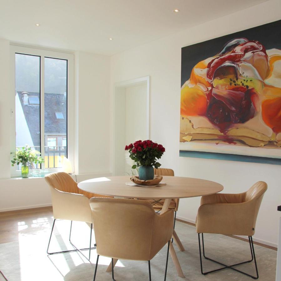 Mosel-Loggia - Luxusapartment -Terrass - Klimaanlage Traben-Trarbach Luaran gambar