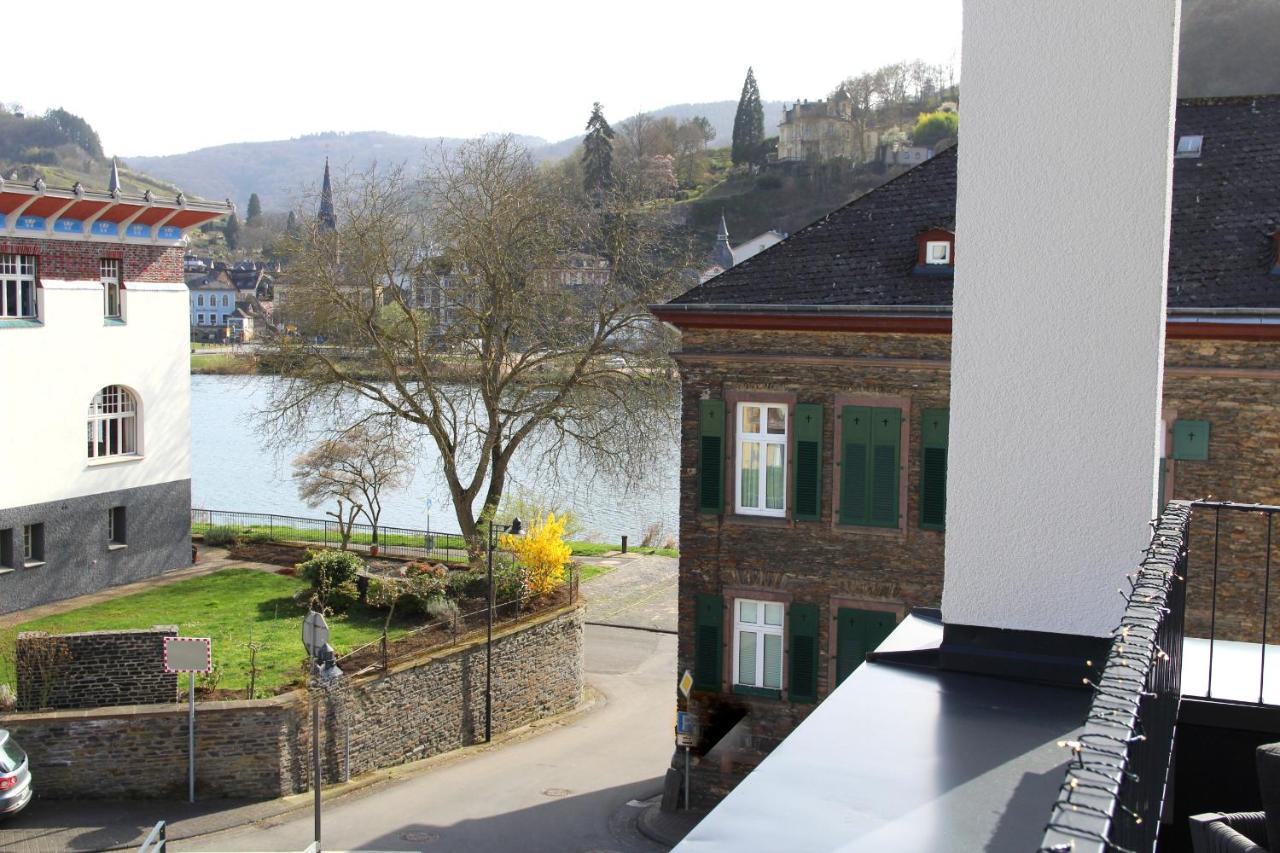 Mosel-Loggia - Luxusapartment -Terrass - Klimaanlage Traben-Trarbach Luaran gambar