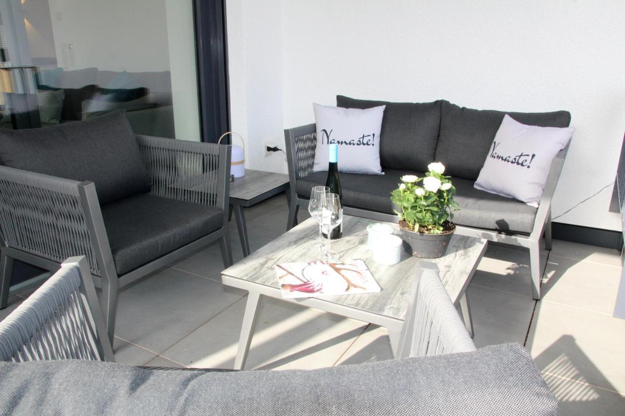 Mosel-Loggia - Luxusapartment -Terrass - Klimaanlage Traben-Trarbach Luaran gambar